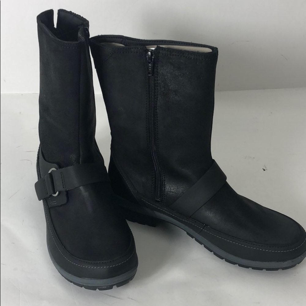 Merrell Boots Emery Buckle Booties Black New - Picture 4 of 8